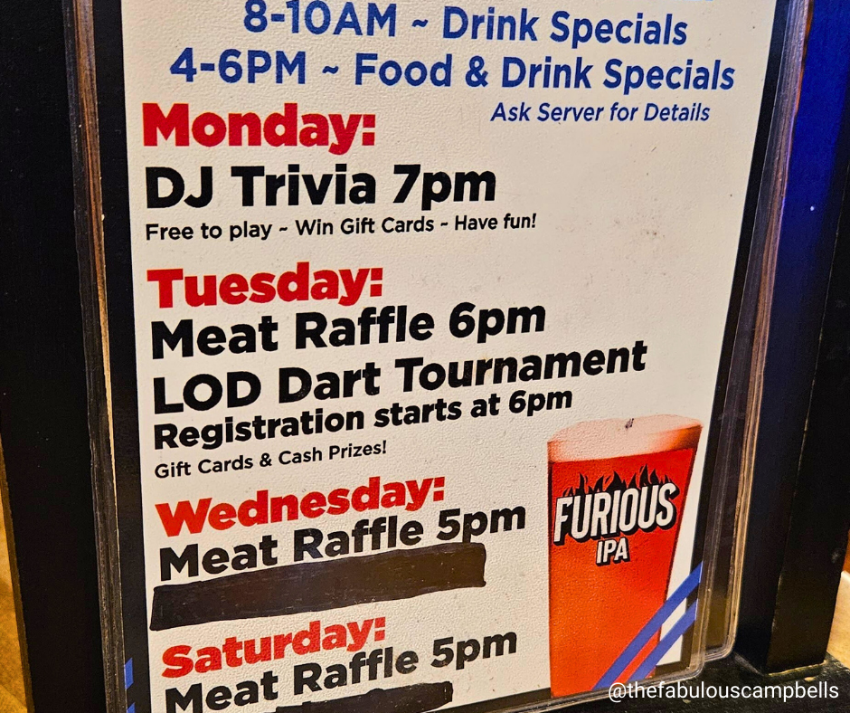 The Fabulous Campbell’s Guide to Meat Raffle Etiquette (For People Who Actually Behave)